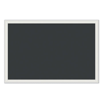 U Brands Magnetic Chalkboard With Decor Frame, 30 X 20, Black Surface-white Frame freeshipping - TVN Wholesale